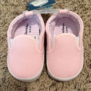 Gerber Soft Pink Infant Slip-On Shoes